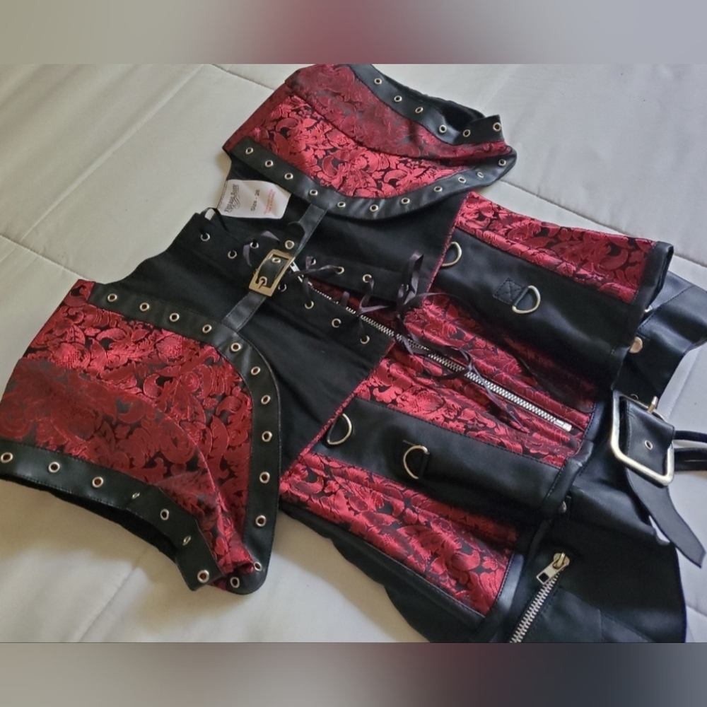 Vintage Goth Corset with Vest